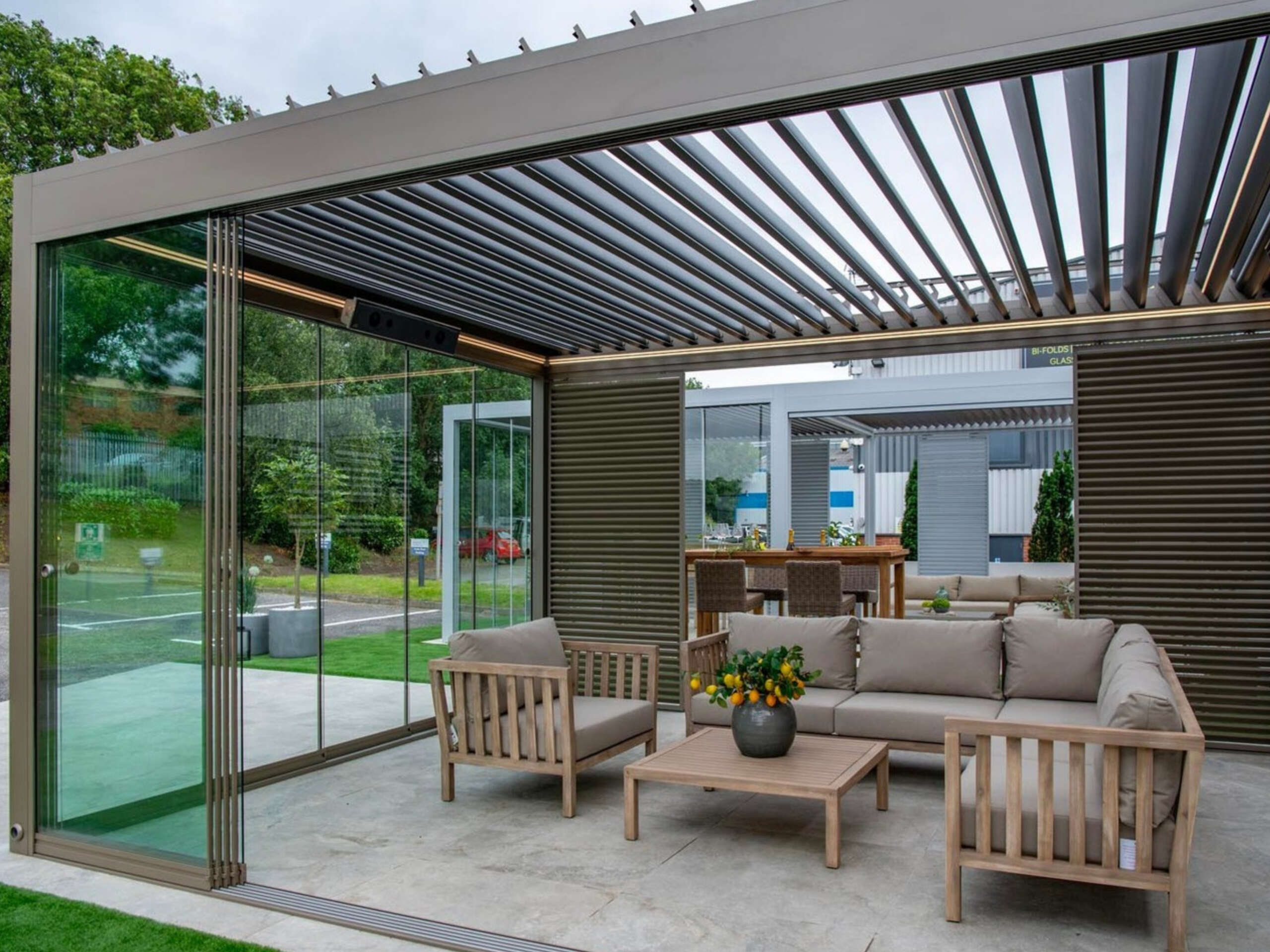 Bioklimatik pergola uygulaması 1