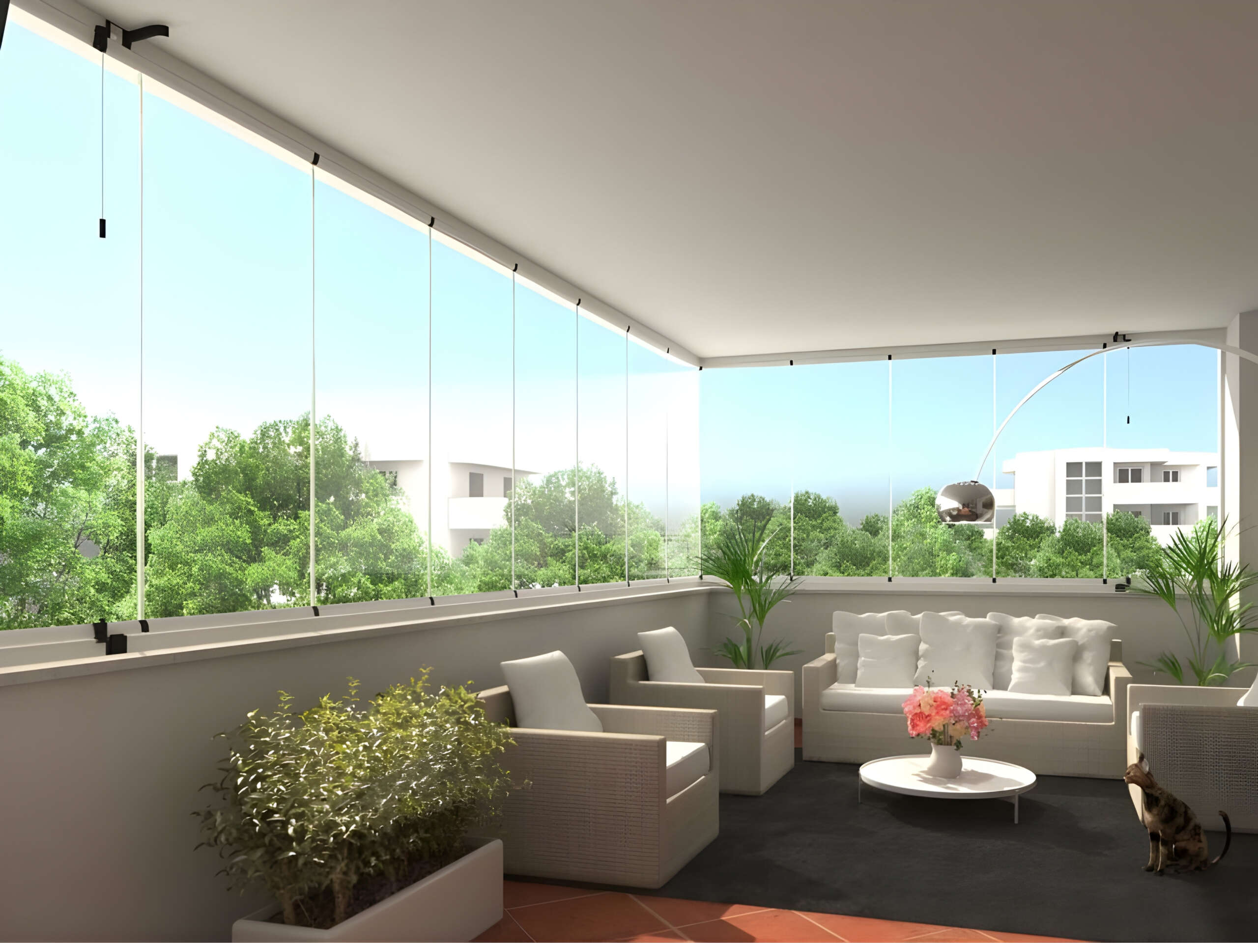 Katlanır cam balkon uygulaması 4